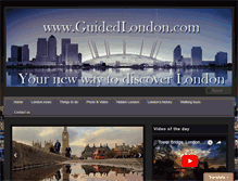 Tablet Screenshot of guidedlondon.com